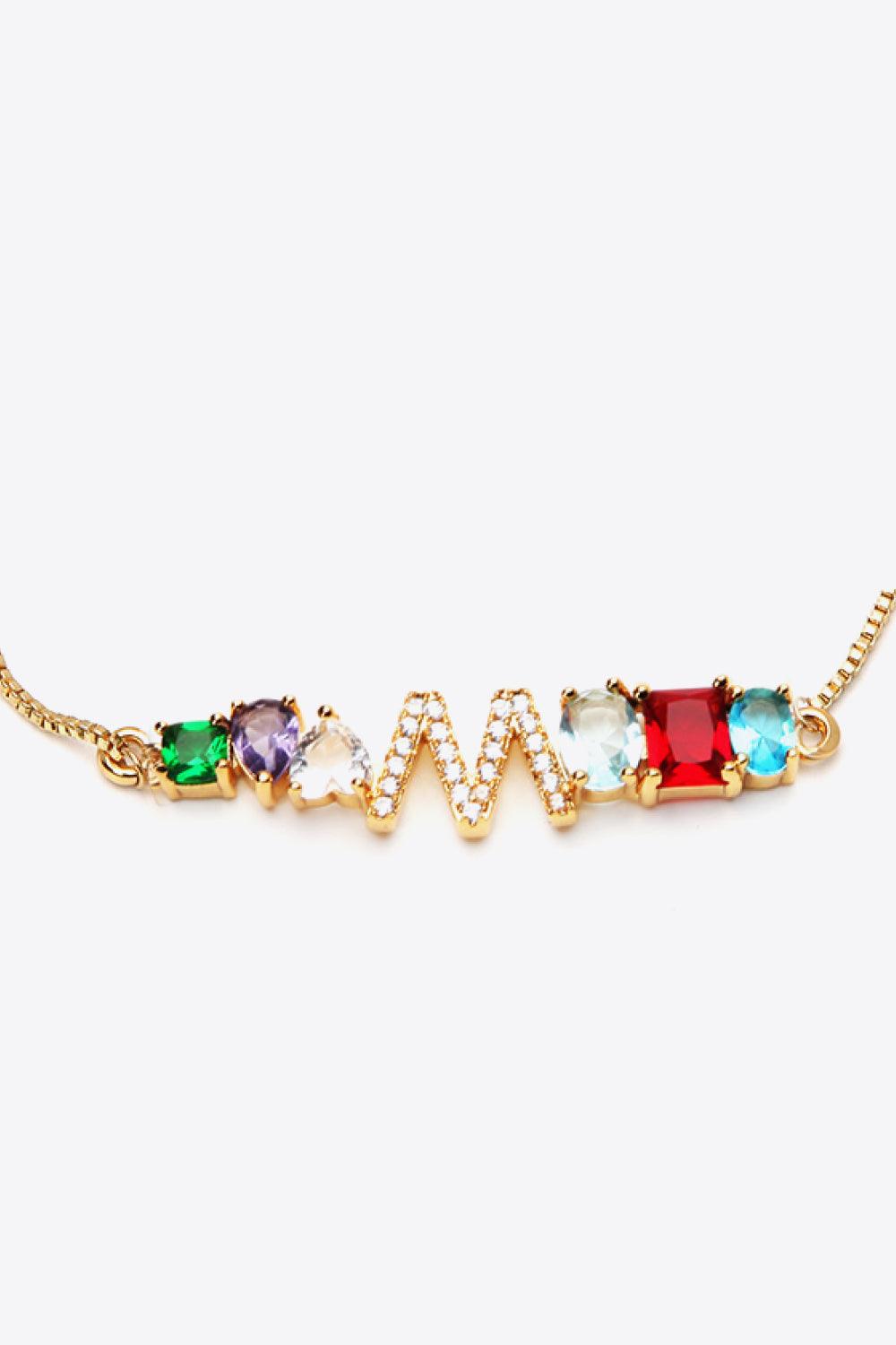 K to T Zircon Bracelet - PRAYANS