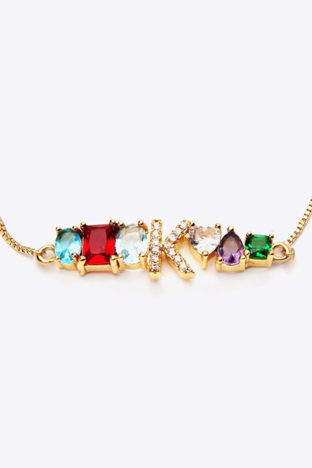 K to T Zircon Bracelet - PRAYANS