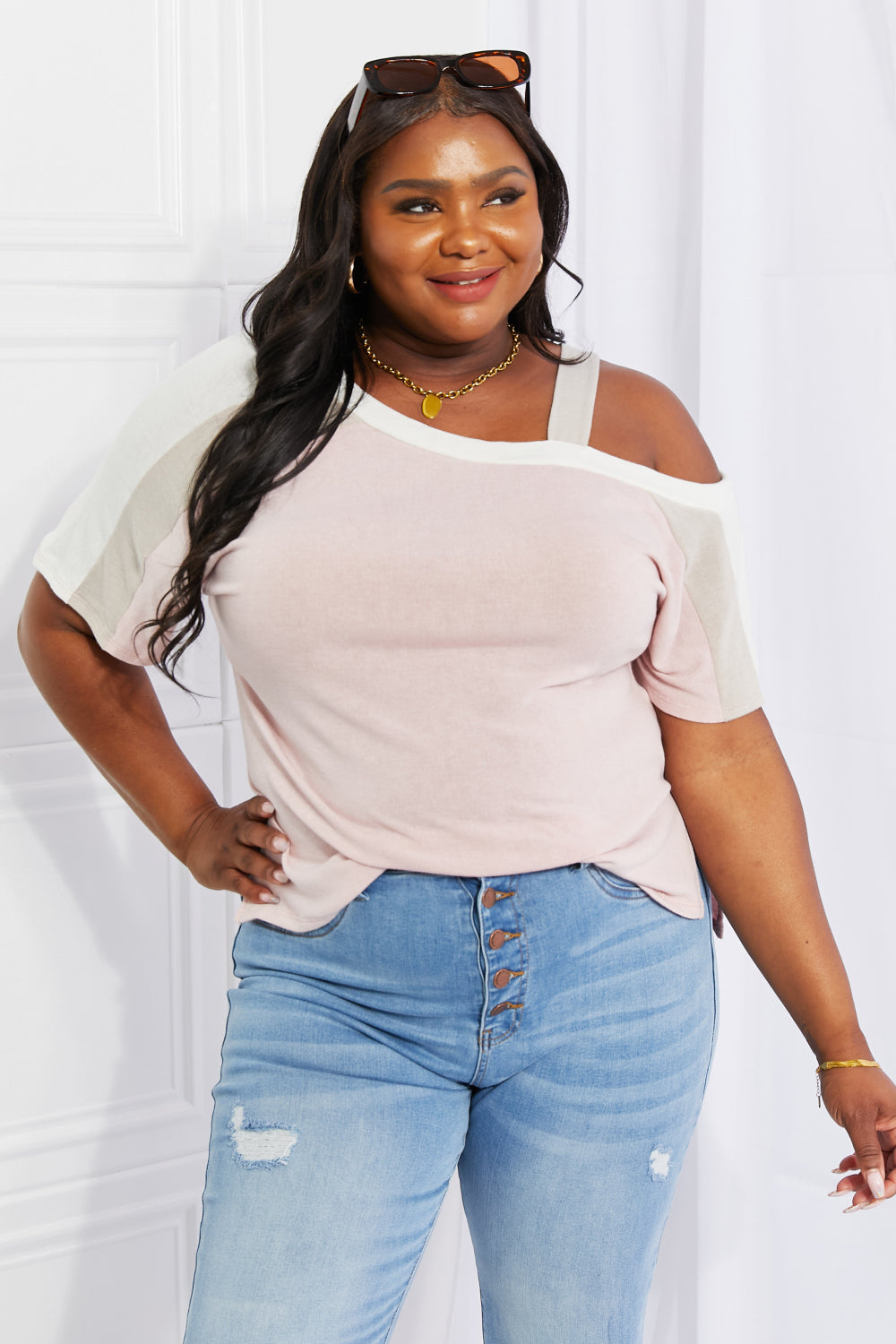 off shoulder tee