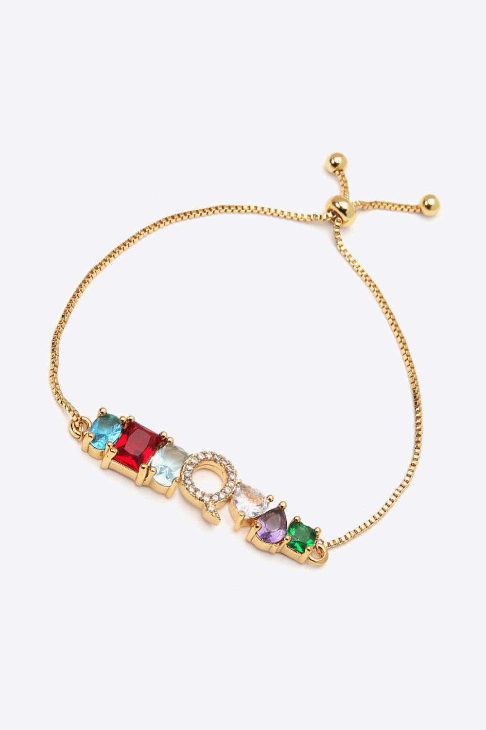 K to T Zircon Bracelet - PRAYANS