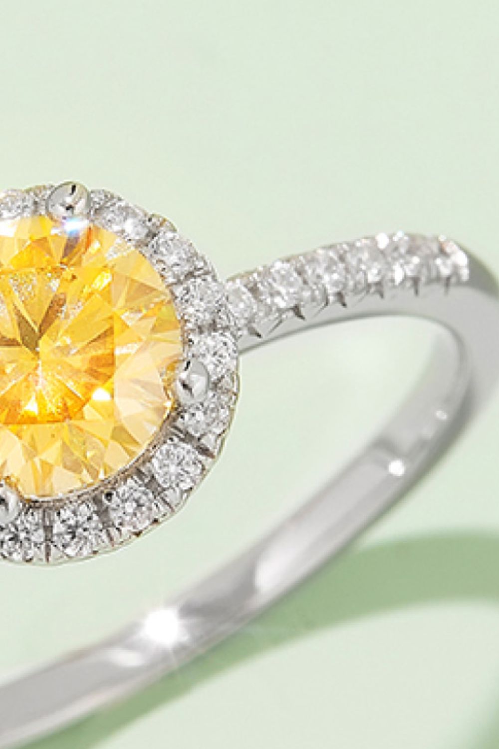 square halo ring