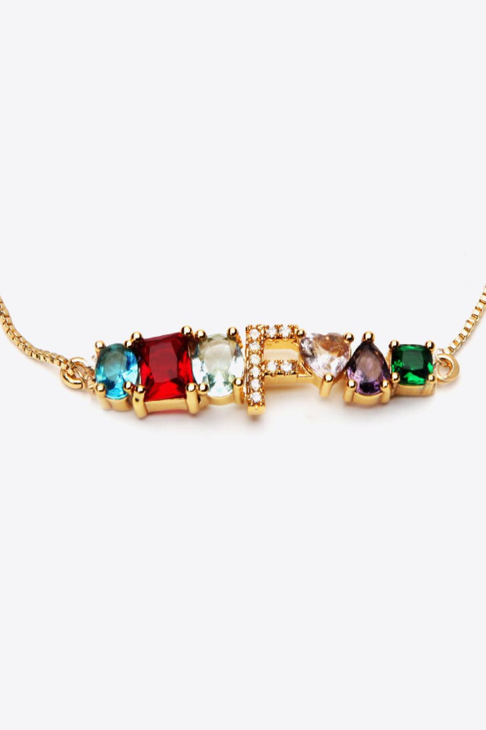 K to T Zircon Bracelet - PRAYANS