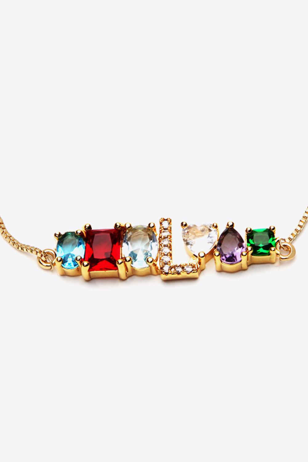 K to T Zircon Bracelet - PRAYANS
