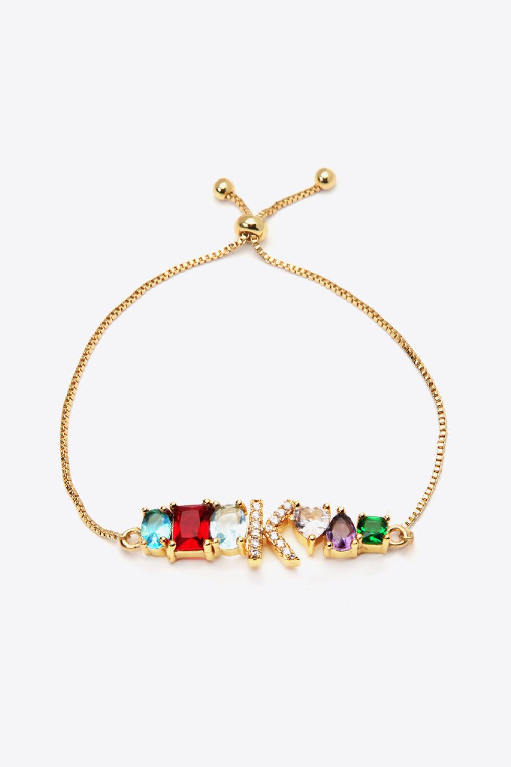 K to T Zircon Bracelet - PRAYANS
