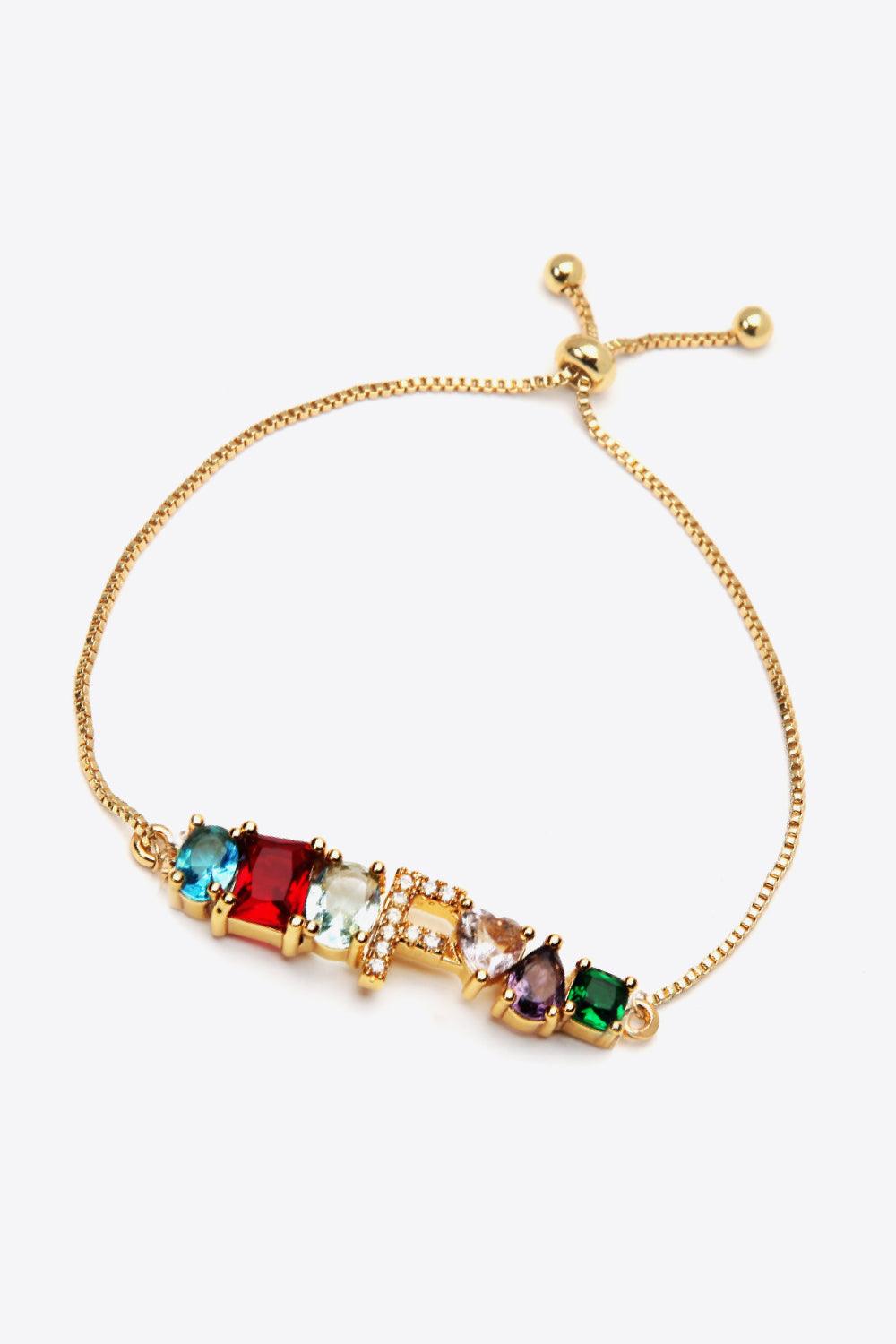 K to T Zircon Bracelet - PRAYANS