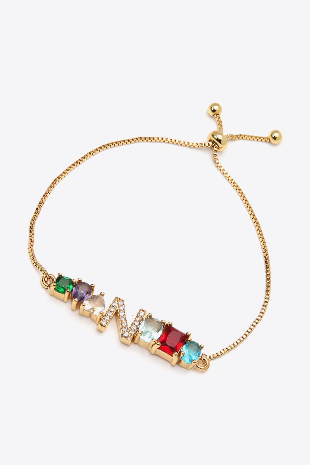 K to T Zircon Bracelet - PRAYANS