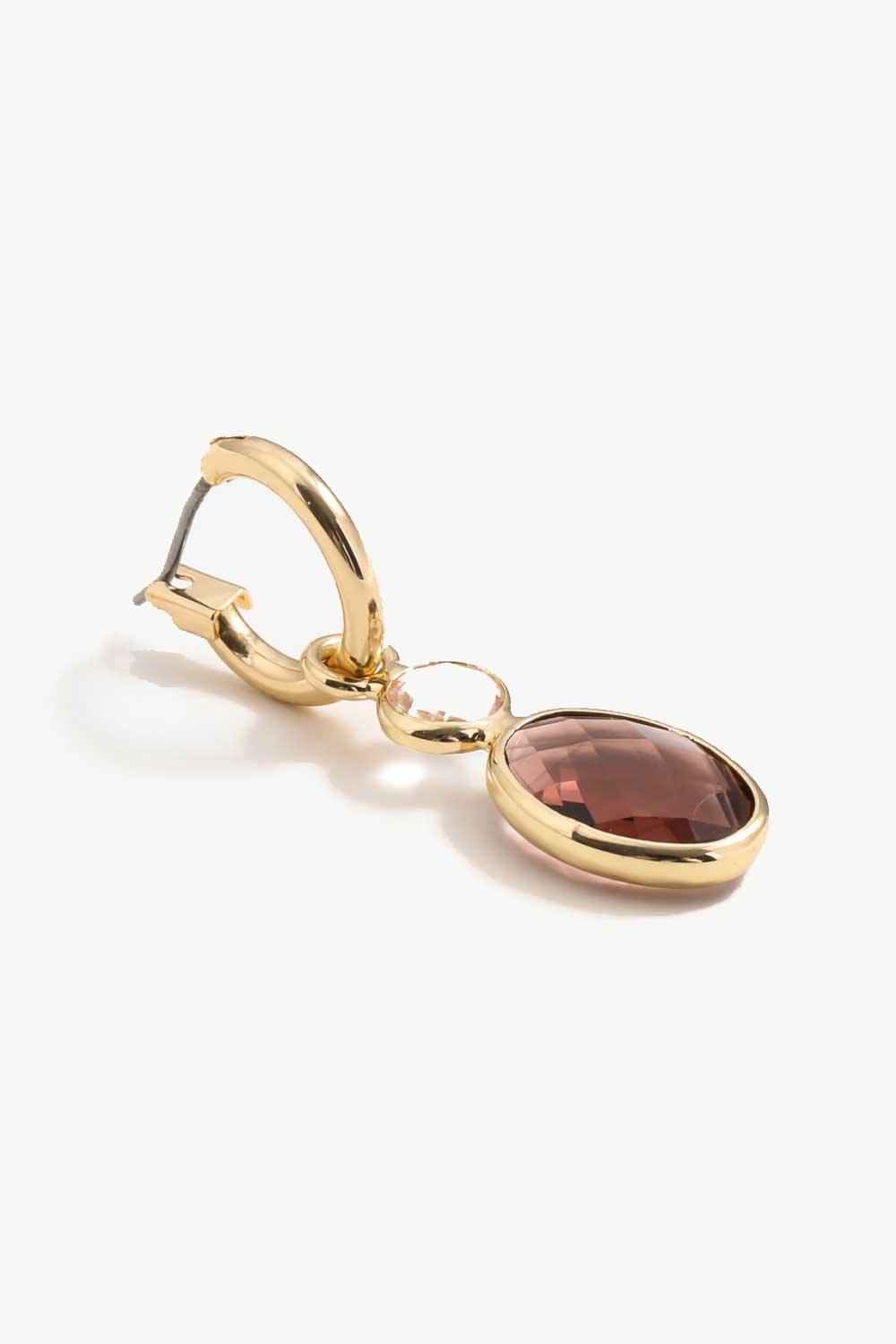 Geometric Crystal Drop Earrings - PRAYANS