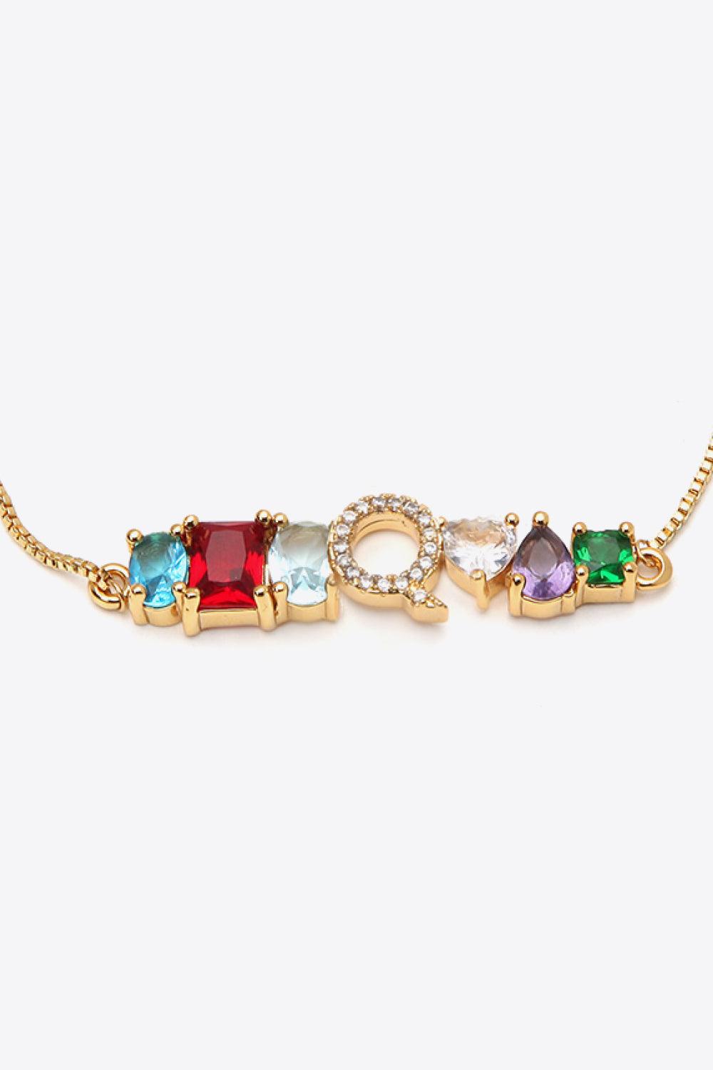 K to T Zircon Bracelet - PRAYANS