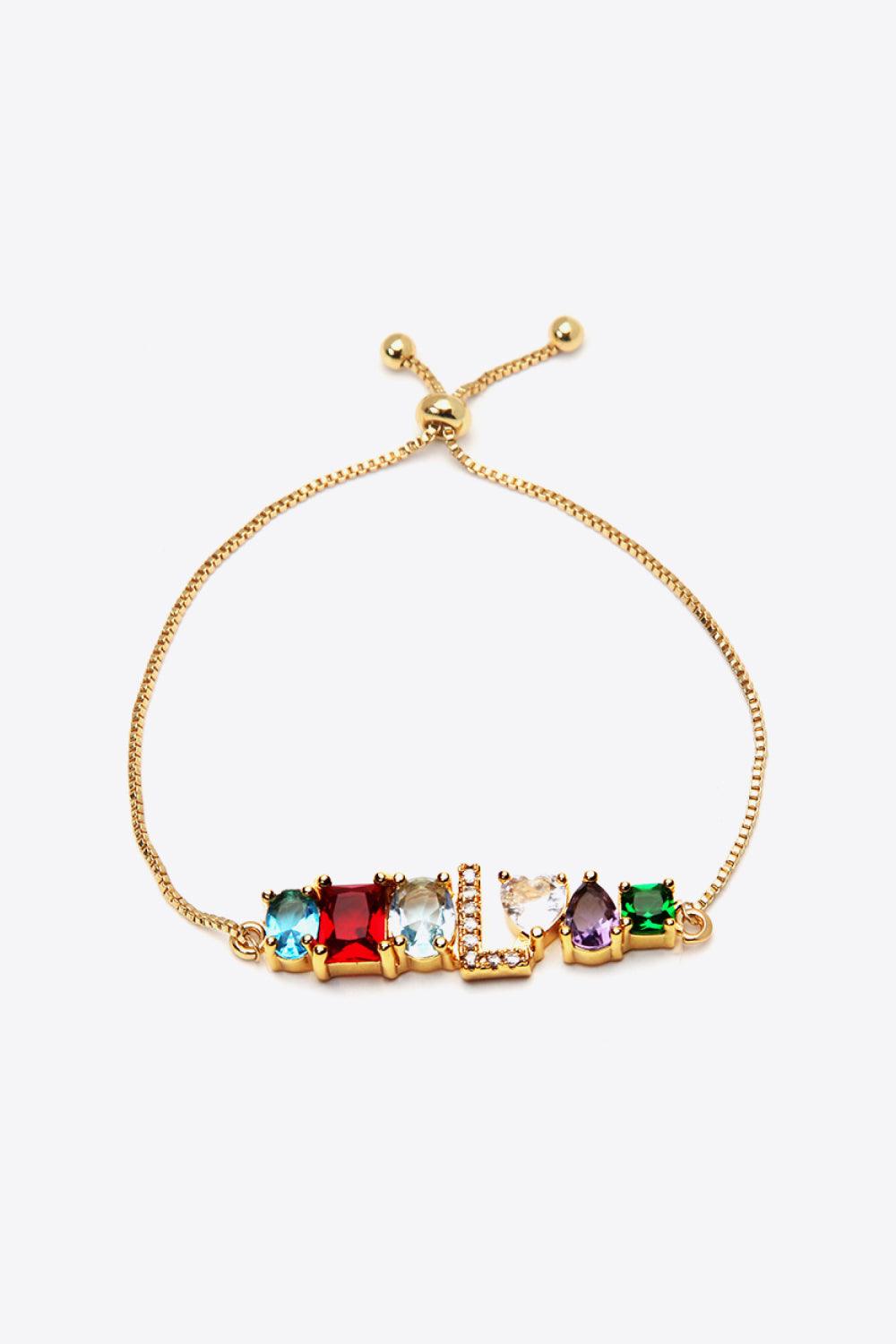 K to T Zircon Bracelet - PRAYANS