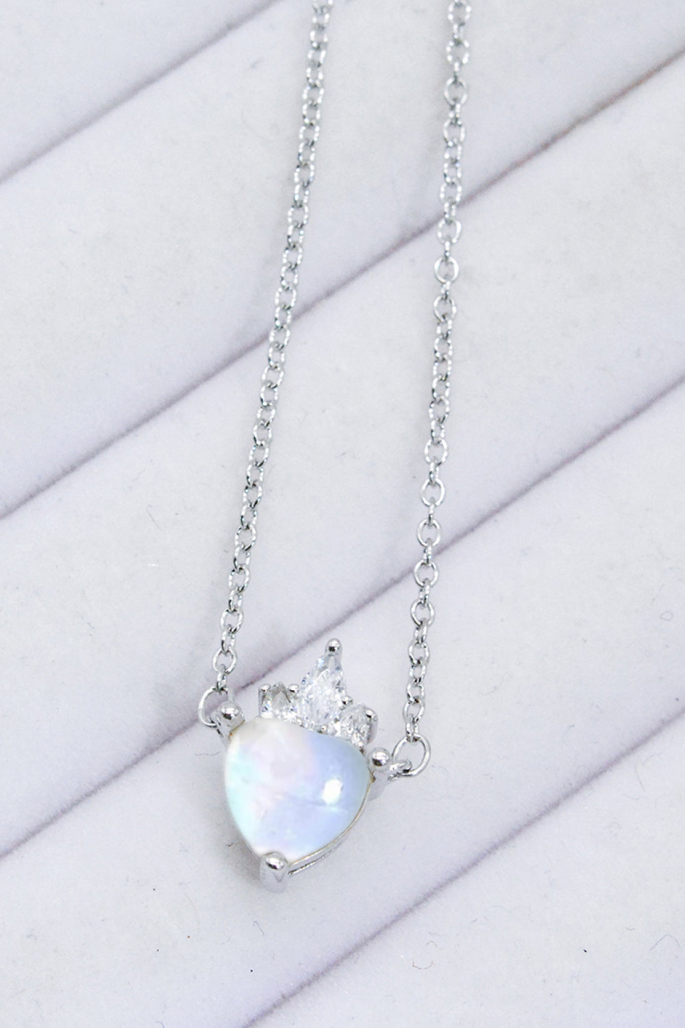 rose gold heart necklace