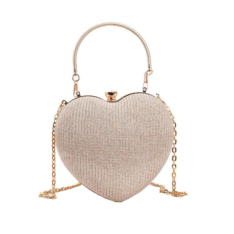 New Fashion Chain Crossbody Explosion Handheld Peach Heart Bag - PRAYANS