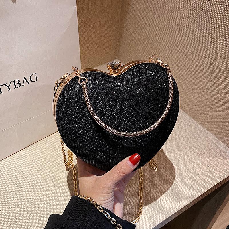 New Fashion Chain Crossbody Explosion Handheld Peach Heart Bag - PRAYANS
