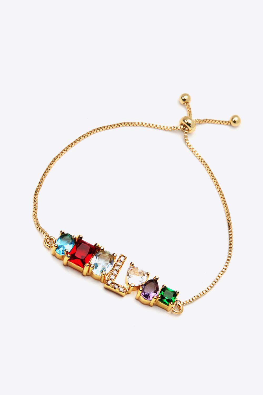 K to T Zircon Bracelet - PRAYANS