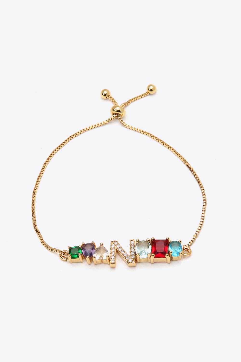 K to T Zircon Bracelet - PRAYANS