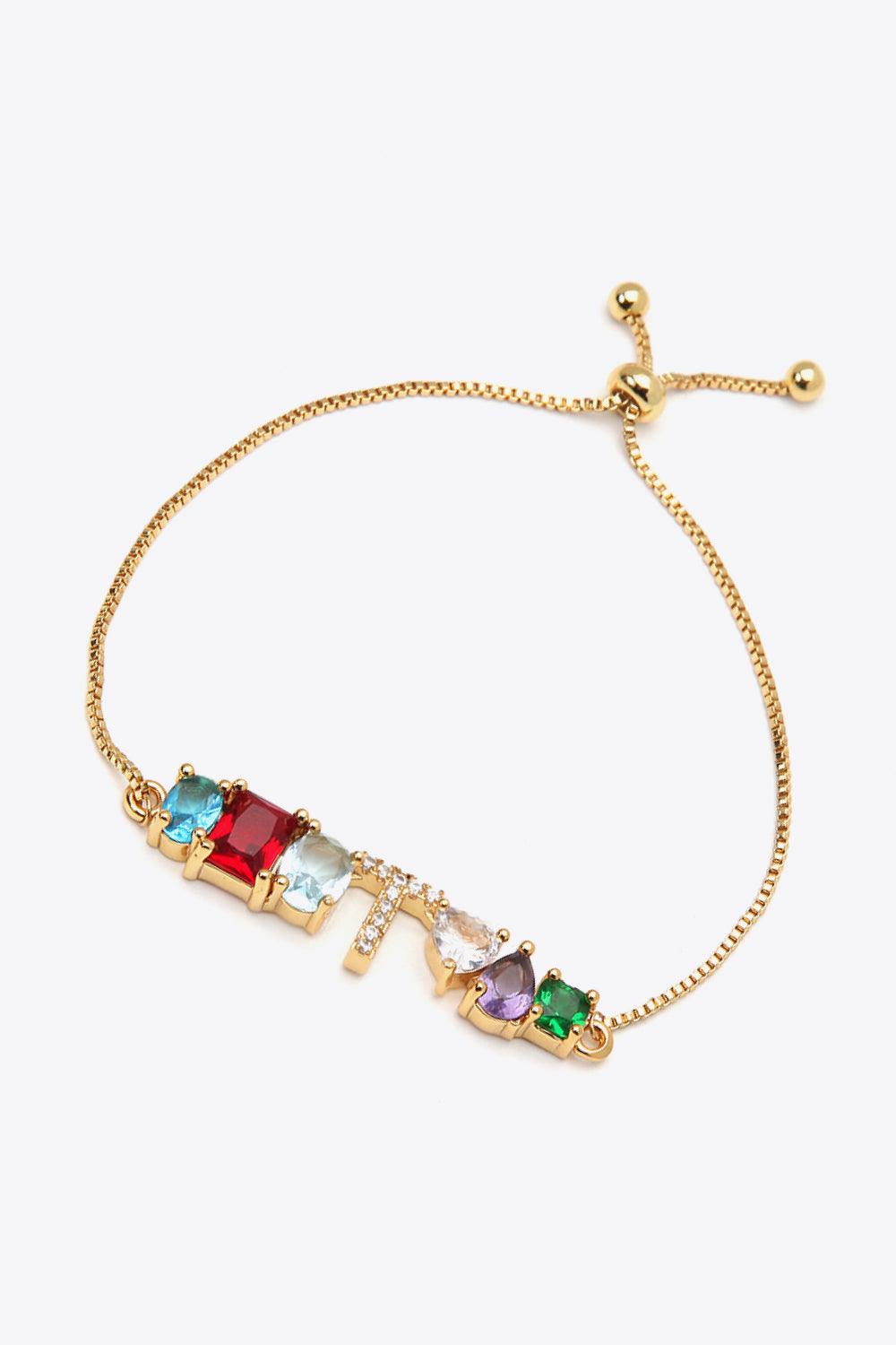 K to T Zircon Bracelet - PRAYANS