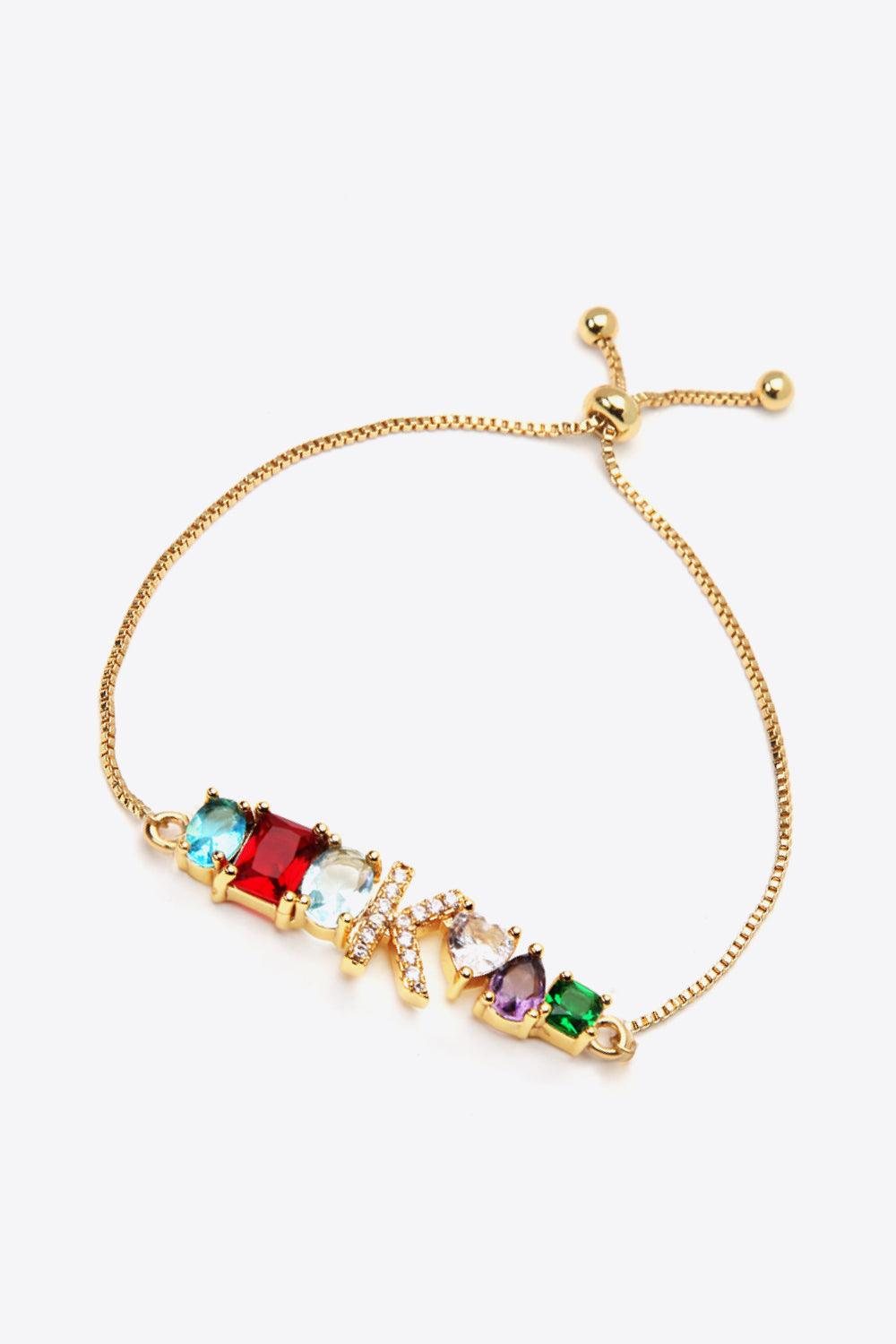 K to T Zircon Bracelet - PRAYANS