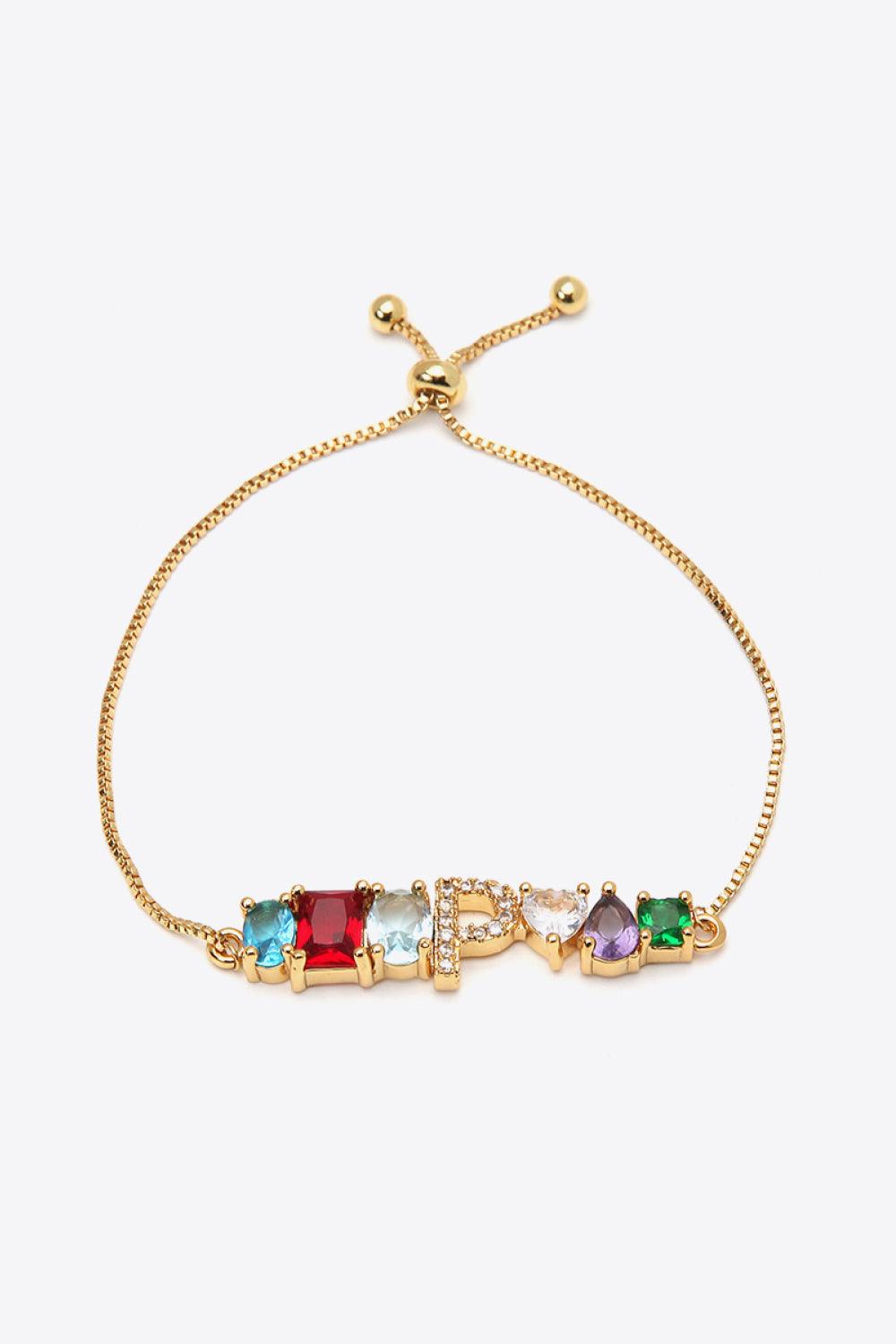K to T Zircon Bracelet - PRAYANS