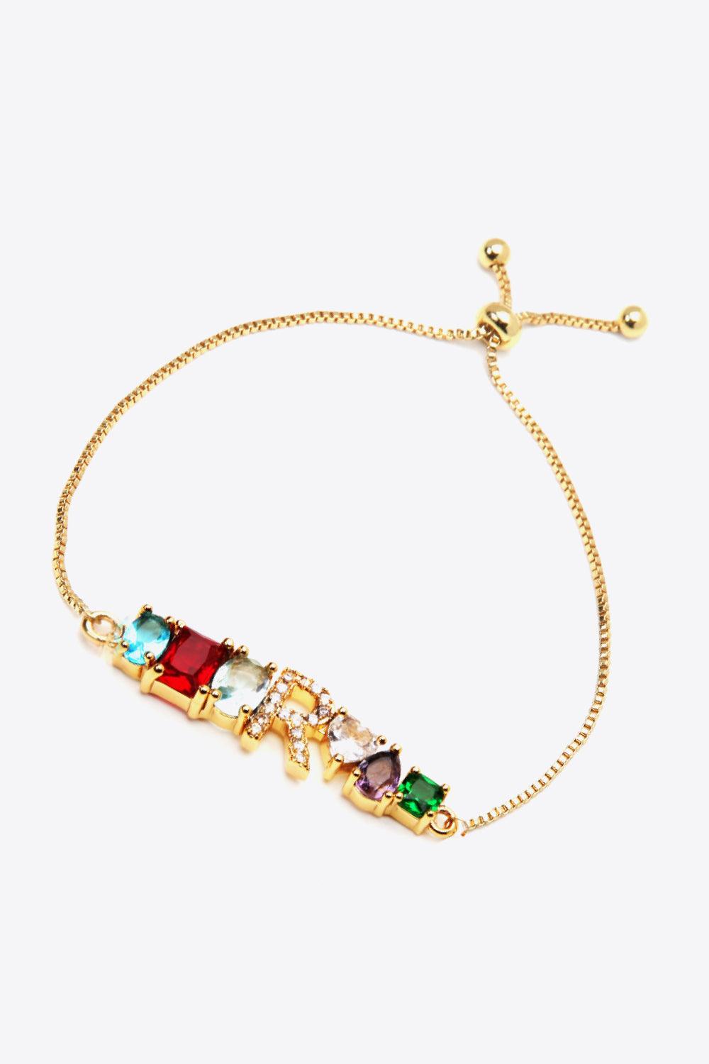 K to T Zircon Bracelet - PRAYANS