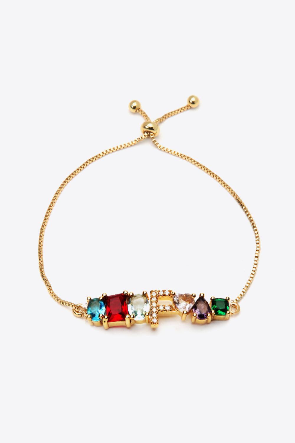 K to T Zircon Bracelet - PRAYANS