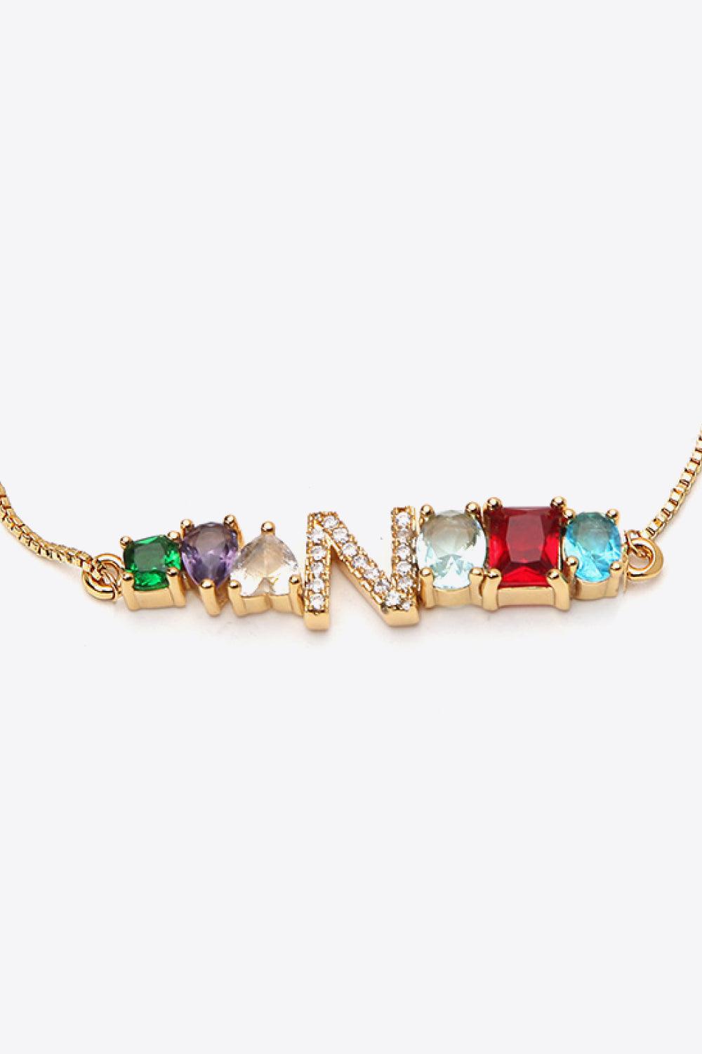 K to T Zircon Bracelet - PRAYANS