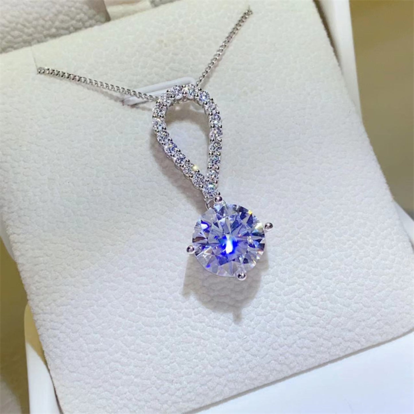 moissanite pendant