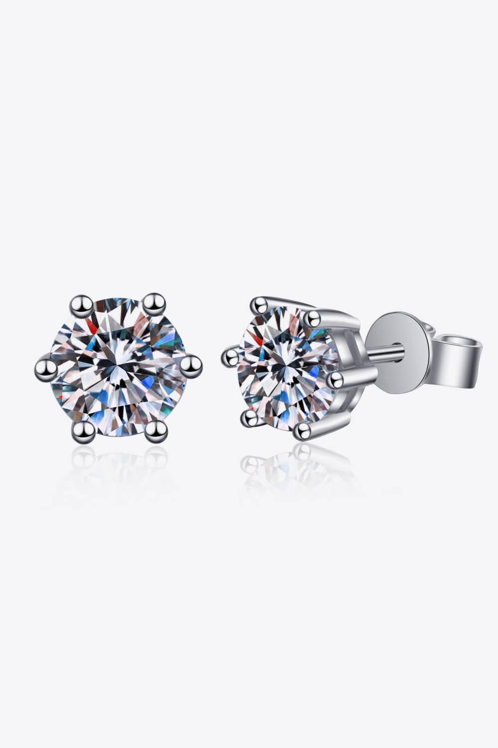 Moissanite Stud Earrings - PRAYANS