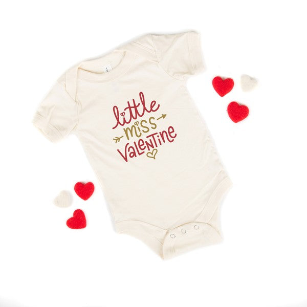 Little Miss Valentine Baby Onesie - PRAYANS