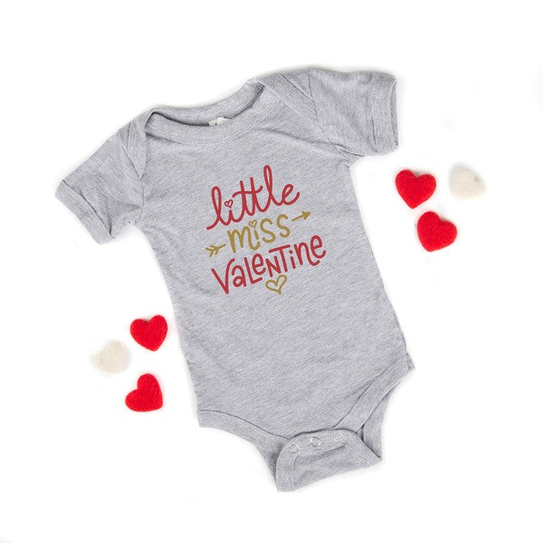 Little Miss Valentine Baby Onesie - PRAYANS