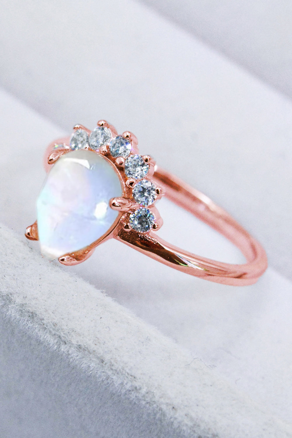 gold moonstone ring