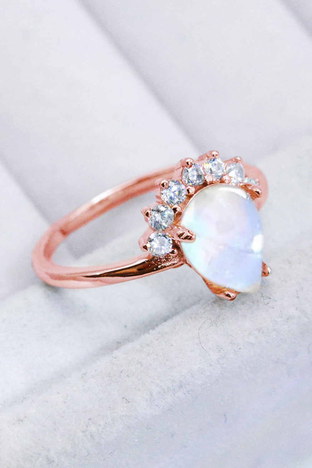 sterling silver moonstone ring