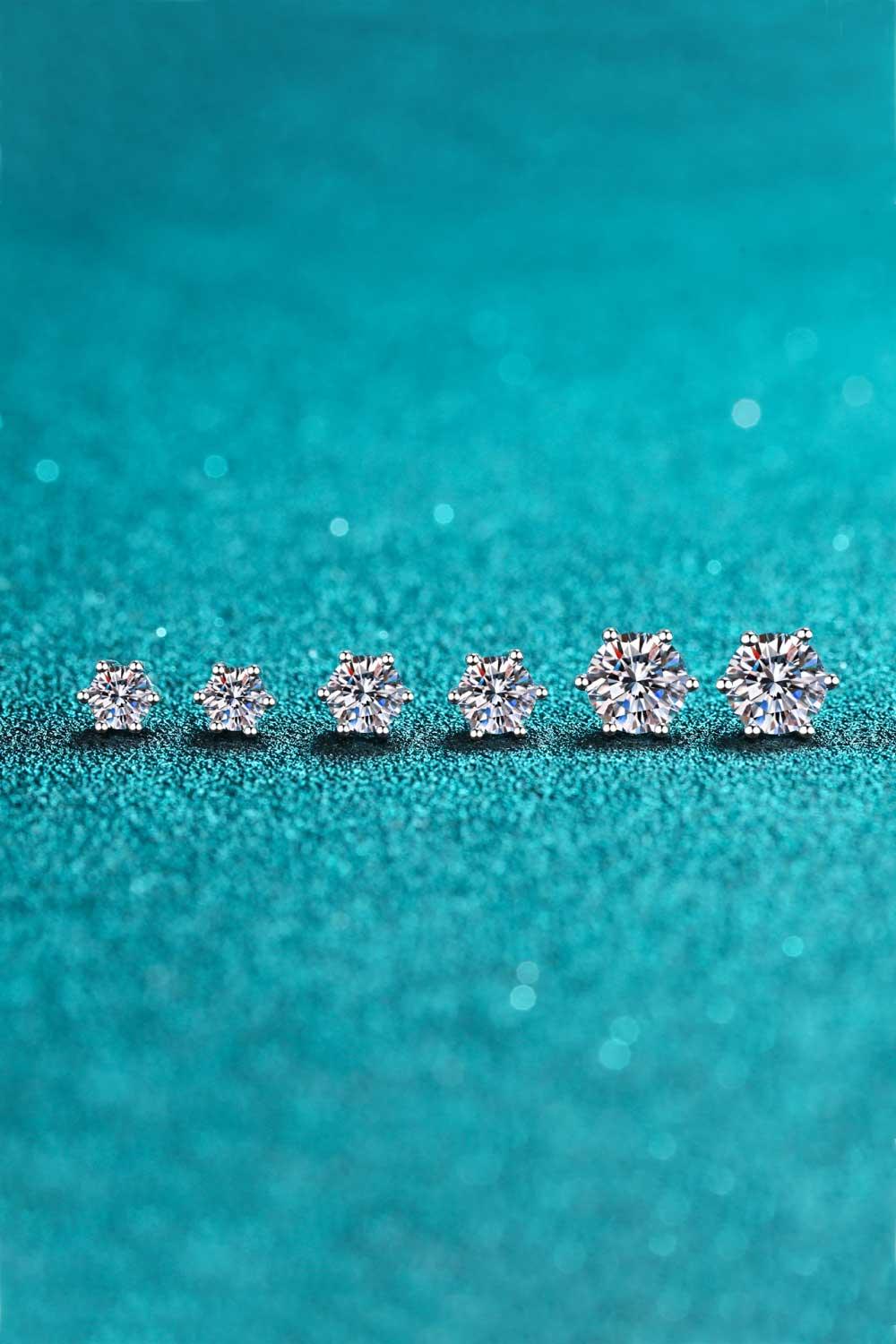 Endless Cheer Moissanite Stud Earrings - PRAYANS