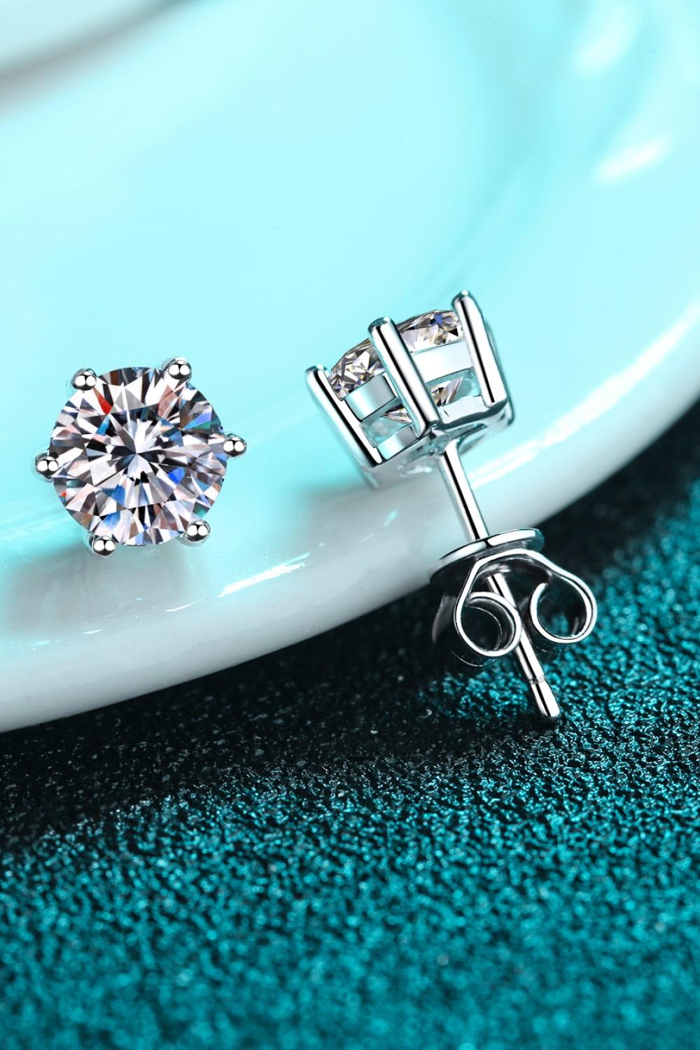 Endless Cheer Moissanite Stud Earrings - PRAYANS