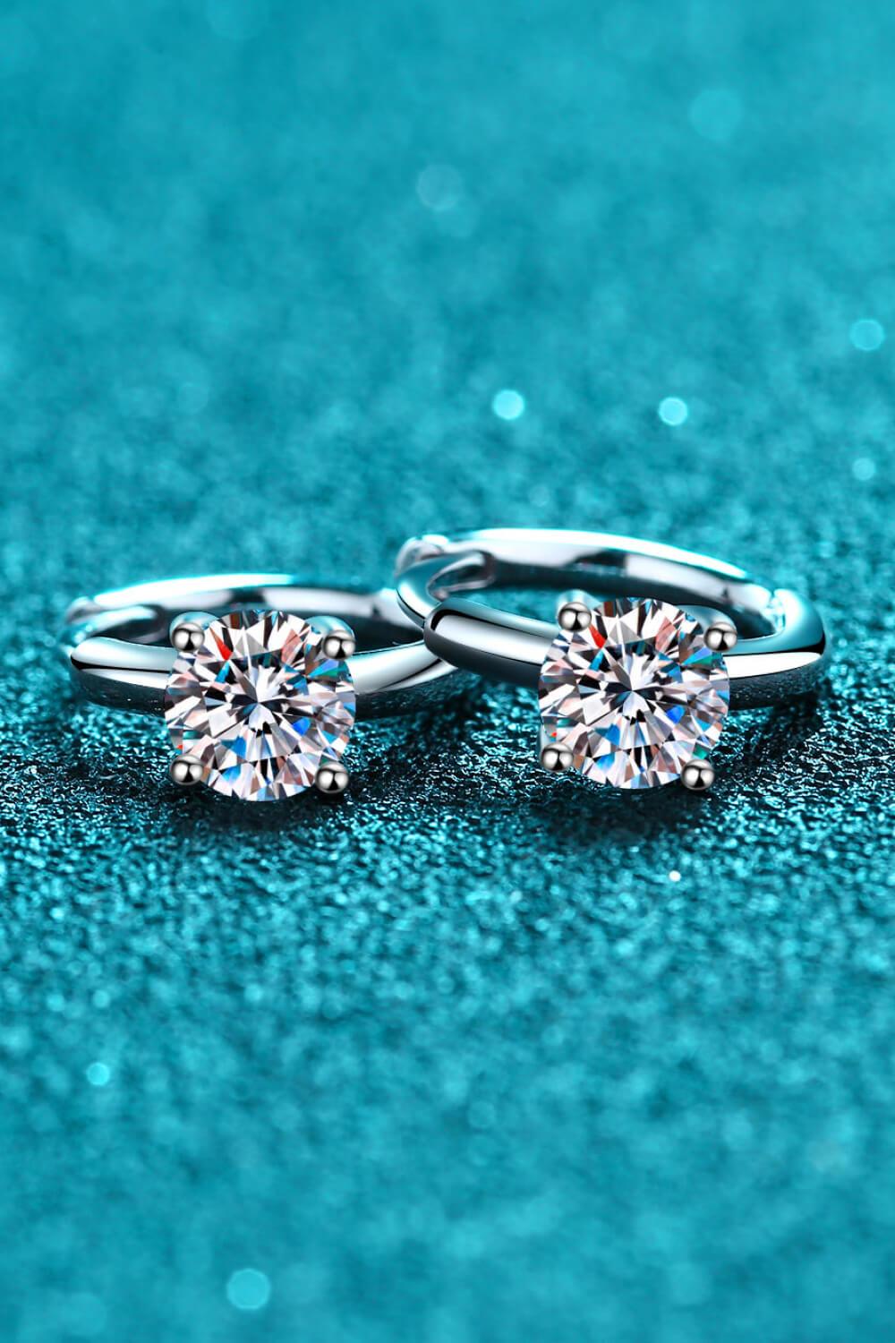 Moissanite Huggie Earrings - PRAYANS