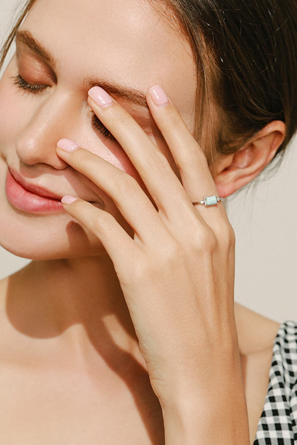 pink opal ring