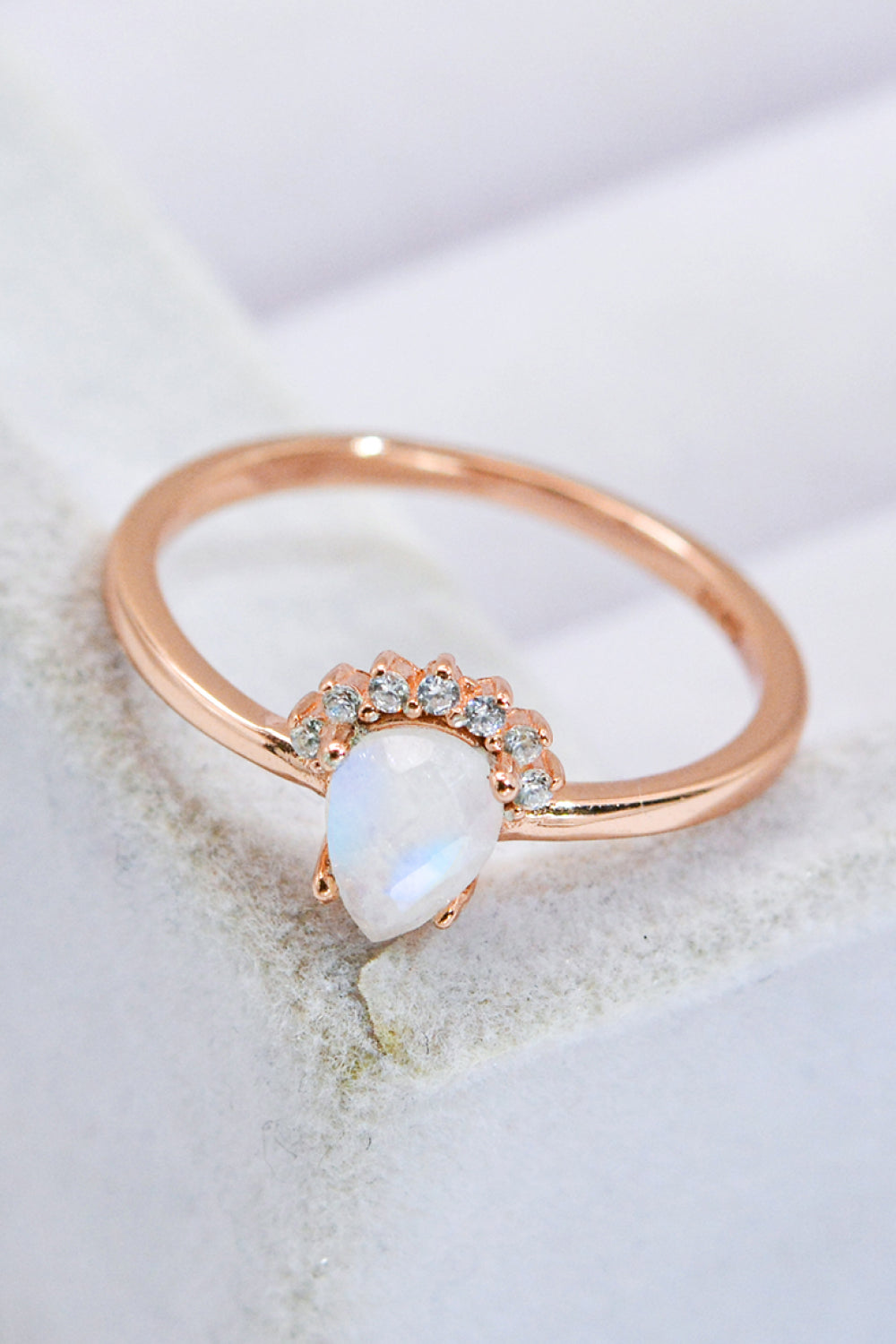 Moonstone Wedding Ring