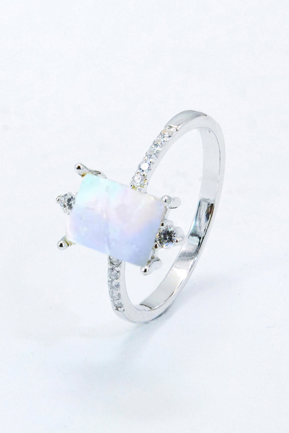 gold moonstone ring