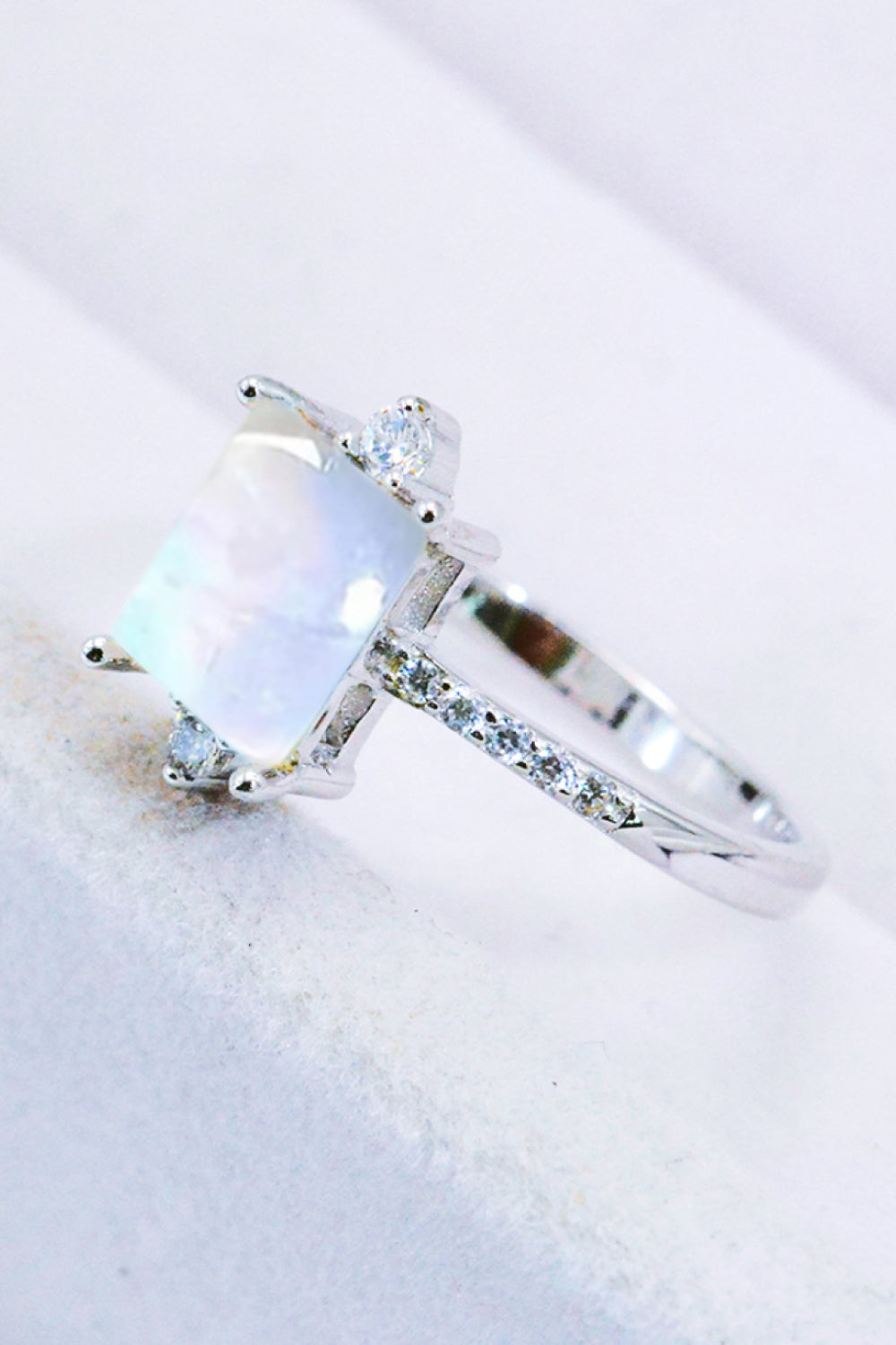 moonstone ring silver